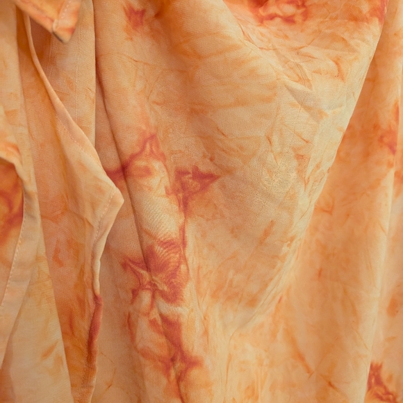 Orange Tie Dye Swim Lower Cover (I06) - Picture 3 of 8